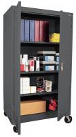 5DCN7 Mobile Storage Cabinet, Welded, Charcoal