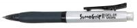 5DJK4 Rollerball Pen, Retractable, Fine, Blk, PK12