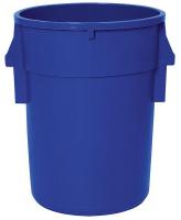 5DMV0 Round Container, 44 Gal, 24 In, Blue