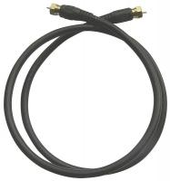 5DXW5 RG6 Black Coax Cable, 3 ft, 18 AWG