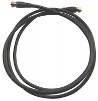 5DXW6 RG6 Black Coax Cable, 6 ft, 18 AWG