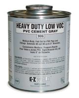 5E528 Cement, 8 Oz, Gray, PVC, Heavy Duty Low VOC