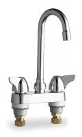 5E995 Bar Faucet, Chrome, Two Handle Wing