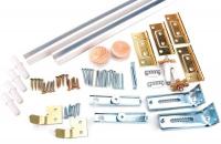 5EAE1 Bi-Fold Door Hardware Set, White, 48 In.