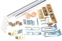 5EAE2 Bi-Fold Door Hardware Set, White, 60 In.