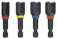5ECC5 Mag Nut Driver Set, 1/4 Hex, 1 7/8 L, 4 Pc