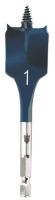 5EET8 Stubby Spade Bit, 1 In, 1/2 Hex, 4 In L