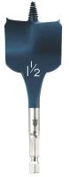 5EEU1 Stubby Spade Bit, 1 1/2 In, 1/2 Hex, 4 In L