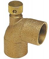 5EFV8 Vent Elbow, Low Lead Bronze, 1/2 In, C x C