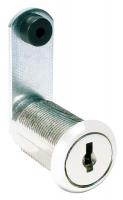 5EKT1 Disc Tumbler Cam Lock, Nickel, Key C390A
