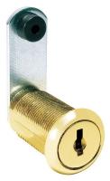 5EKV4 Disc Tumbler Cam Lock, Brass, Key C346A
