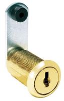 5EKV5 Disc Tumbler Cam Lock, Brass, Key C390A