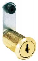 5EKV7 Disc Tumbler Cam Lock, Brass, Key C415A