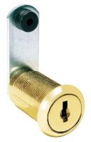 5EKX2 Disc Tumbler Cam Lock, Brass, Key 413A