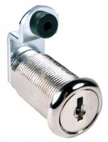 5EKX7 Disc Tumbler Cam Lock, Nickel, Key C390A