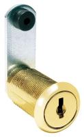 5EKZ1 Disc Tumbler Cam Lock, Brass, Key C642A