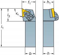 5FFH5 General Turning Tool, DTGNR 12 3B