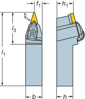 5FFJ5 General Turning Tool, DVVNN 2525M 16