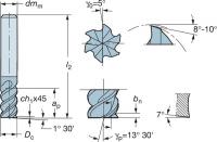 5FHA1 Square Shoulder Mill 90, 5680046-02