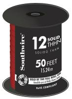 5FZX9 Building Wire, Solid, 12AWG, 0.119 In, Red