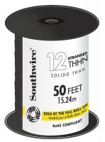 5FZY5 Building Wire, Stranded, 12AWG, 0.128, Black