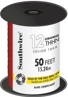 5FZY7 Building Wire, Stranded, 12AWG, 0.128, Red