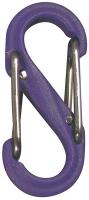 5GAJ9 Carabiner Clip, 1-3/16 In., Plastic, Purple
