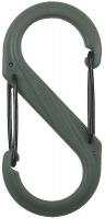 5GAK8 Carabiner Clip, 2 In., Plastic, Green