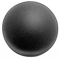5GCJ0 Foam Ball, Polyether, Charcoal, 6 In Dia