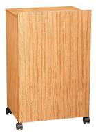 5GDV5 Lectern Base, Non-Sound, Medium Oak, 33 H