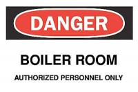 5GJ01 Danger Sign, 7 x 10In, R and BK/WHT, ENG