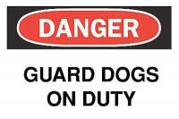 5GJ20 Danger Sign, 7 x 10In, R and BK/WHT, ENG