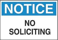 5GJ79 Notice Sign, 7 x 10In, BL and BK/WHT, ENG