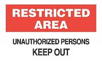 5GK07 Admittance Sign, 7 x 10In, BK and R/WHT