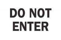 5GK32 Do Not Enter Sign, 7 x 10In, BK/WHT, ENG