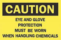 5GK88 Caution Sign, 10 x 14In, BK/YEL, ENG, Text