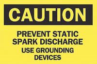 5GK99 Caution Sign, 10 x 14In, BK/YEL, ENG, Text