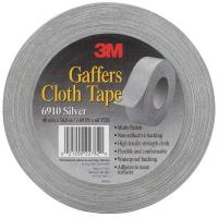 5GKE2 Gaffers Tape, 2 x 60 yd, 12mil, Silver, PK24
