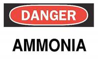 5GL09 Danger Sign, 7 x 10In, R and BK/WHT, AMNA