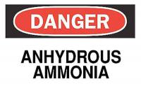 5GL11 Danger Sign, 7 x 10In, R and BK/WHT, ENG