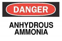 5GL12 Danger Sign, 10 x 14In, R and BK/WHT, ENG