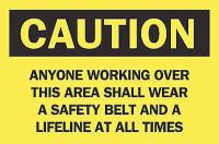 5GL95 Caution Sign, 10 x 14In, BK/YEL, ENG, Text