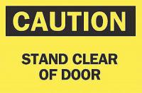 5GN08 Caution Sign, 10 x 14In, BK/YEL, ENG, Text