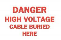 5GN57 Danger Sign, 10 x 14In, R/WHT, ENG, Text, HV