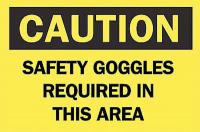 5GN82 Caution Sign, 7 x 10In, BK/YEL, ENG, Text
