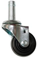 5GPL9 Swivel Stem Caster, 3 In, 75 lb, Rubber