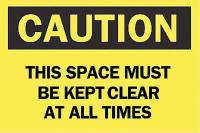 5GR53 Caution Sign, 7 x 10In, BK/YEL, ENG, Text