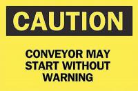 5GT68 Caution Sign, 10 x 14In, BK/YEL, ENG, Text