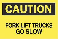 5GT96 Caution Sign, 7 x 10In, BK/YEL, ENG, Text