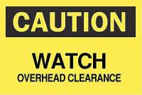 5GV38 Caution Sign, 7 x 10In, BK/YEL, ENG, Text